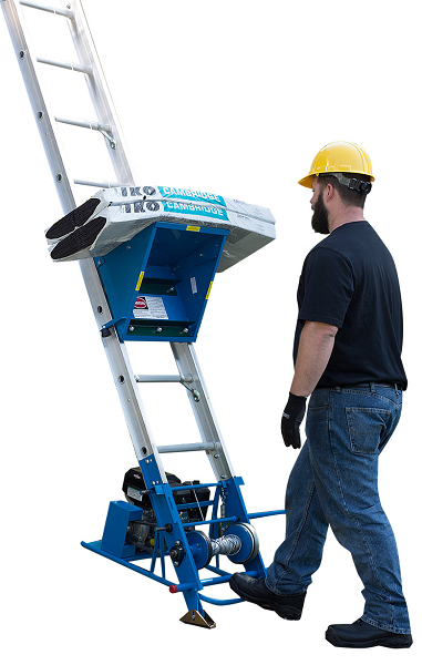 Gas Powered Ladder Hoist with Honda Engine 300lb Capacity